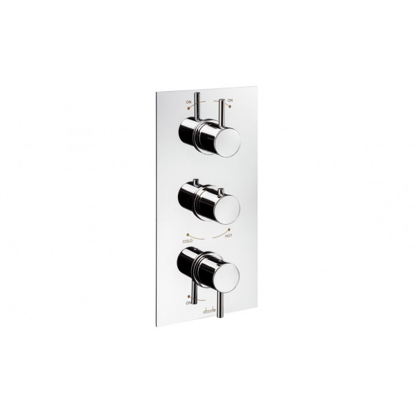 Abode Harmonie Concealed Shower (3 Exit) - Chrome Bathroom Taps