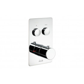 Abode Uno Concealed Push Button Shower (2 Exit) - Chrome