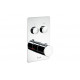 Abode Uno Concealed Push Button Shower (2 Exit) - Chrome Abode Uno Concealed Push Button Shower (2 Exit) - Chrome