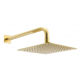 Abode Uno 200x200mm Shower Head - Brushed Brass