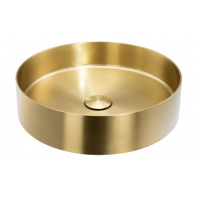 Abode Iox 375mm Round Steel Basin - PVD Brass Abode Iox 375mm Round Steel Basin - PVD Brass