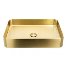 Abode Iox 500x350mm Tablet Steel Basin - PVD Brass