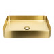 Abode Iox 500x350mm Tablet Steel Basin - PVD Brass