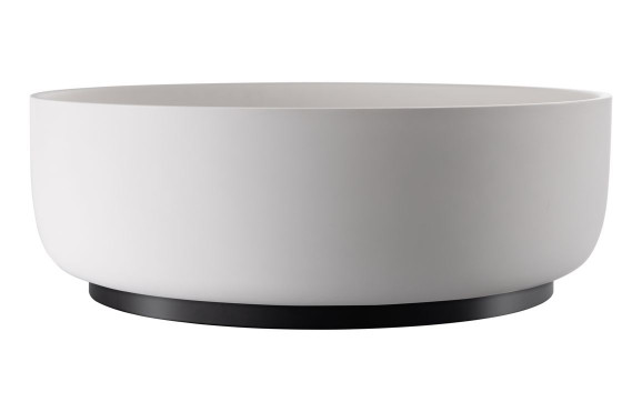 Abode Cava Round Basin Plinth - Matt Black Abode Cava Round Basin Plinth - Matt Black