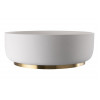 Abode Cava Round Basin Plinth - Brushed Brass