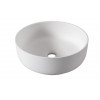 Abode Cava 375mm Round Basin - Chalk White