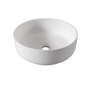 Abode Cava 375mm Round Basin - Chalk White