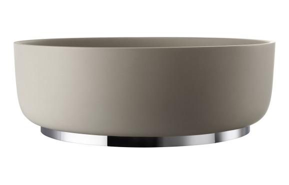 Abode Cava Round Basin Plinth - Chrome