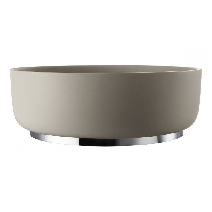 Abode Cava Round Basin Plinth - Chrome