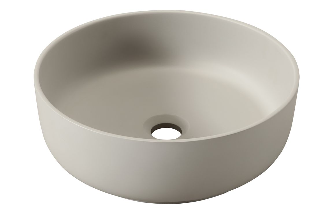 Abode Cava 375mm Round Basin - Pebble Grey Abode Cava 375mm Round Basin - Pebble Grey
