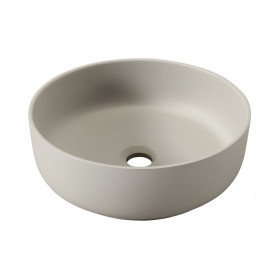 Abode Cava 375mm Round Basin - Pebble Grey Abode Cava 375mm Round Basin - Pebble Grey