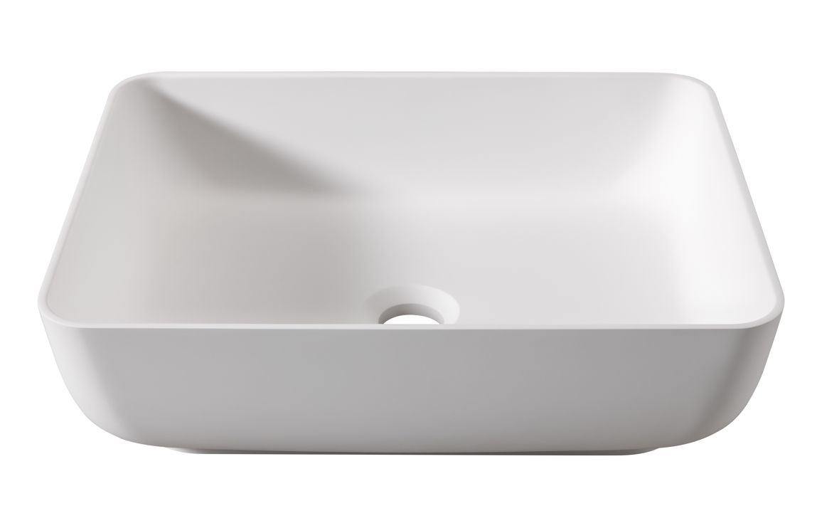 Abode Cava 450x350mm Tablet Basin - Chalk White