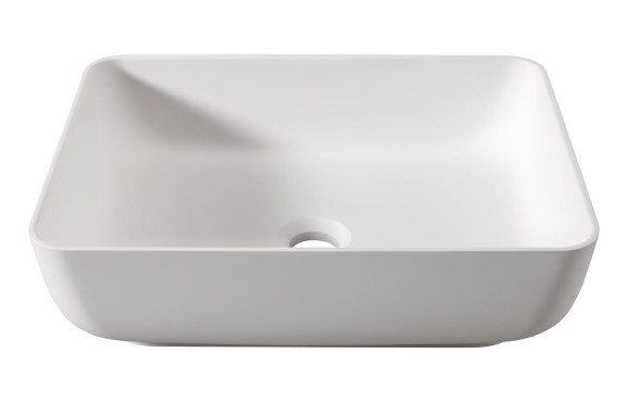 Abode Cava 450x350mm Tablet Basin - Chalk White Abode Cava 450x350mm Tablet Basin - Chalk White