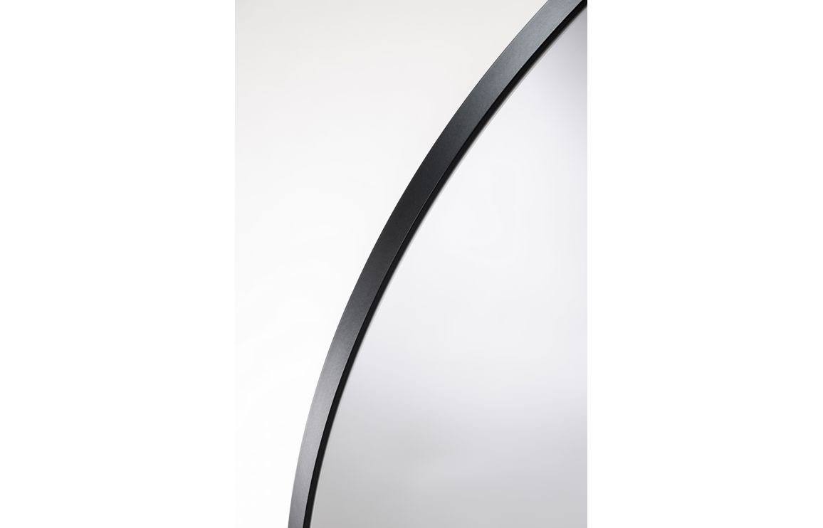 Abode Mayar 600mm Round LED Mirror - Matt Black