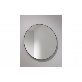 Abode Mayar 600mm Round Mirror - Matt Black
