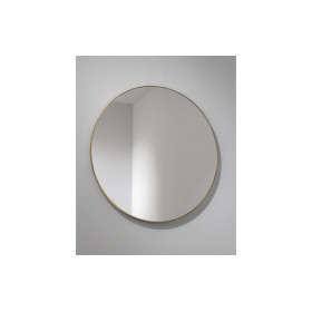 Abode Mayar 600mm Round Mirror - Brushed Brass