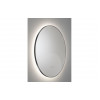 Abode Mayar 600mm Round LED Mirror - Matt Black