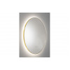 Abode Mayar 600mm Round LED Mirror - Brushed Brass