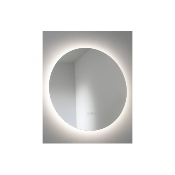 Abode Aruna 600mm Frameless Round LED Mirror