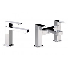 Abode Fervour Chrome Bathroom Tap Pack (Basin Mixer & Bath Filler) - Chrome Abode Fervour Chrome Bathroom Tap Pack (Basin Mixer & Bath Filler) - Chrome