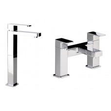 Abode Fervour Bathroom Chrome Tap Pack (Tall Basin Mixer & Bath Filler) - Chrome Abode Fervour Bathroom Chrome Tap Pack (Tall Basin Mixer & Bath Filler) - Chrome