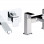 Abode Fervour Chrome Bathroom Tap Pack (Wall Mounted Basin Mixer & Bath Filler) 