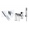 Abode Fervour Pack Offer 6 (Wall Mounted Basin Mixer & Bath/Shower Mixer) - Chrome