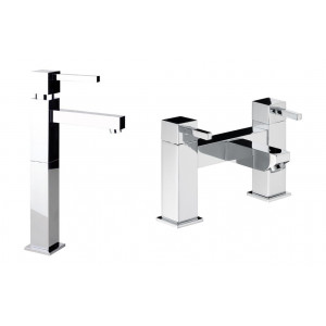 Abode Zeal Pack Offer 3 (Tall Basin Mixer & Bath Filler) - Chrome