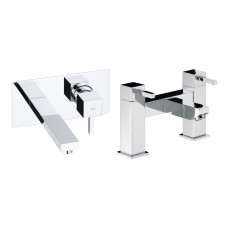 Abode Zeal Pack Offer 5 (Wall Mounted Basin Mixer & Bath Filler) - Chrome Abode Zeal Pack Offer 5 (Wall Mounted Basin Mixer & Bath Filler) - Chrome