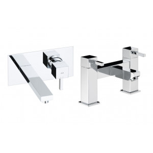 Abode Zeal Pack Offer 5 (Wall Mounted Basin Mixer & Bath Filler) - Chrome