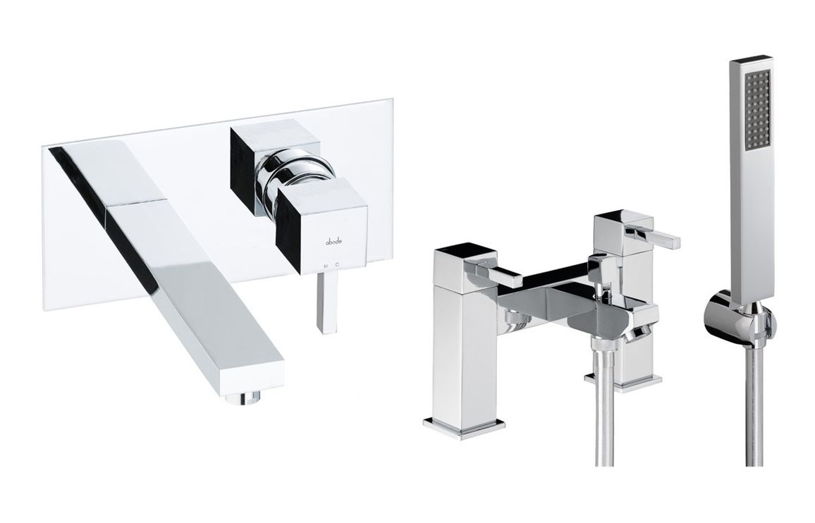 Abode Zeal Pack Offer 6 (Wall Mounted Basin Mixer & Bath/Shower Mixer) - Chrome