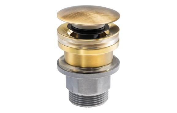 Abode Uno Basin Clicker Waste Universal - Antique Brass