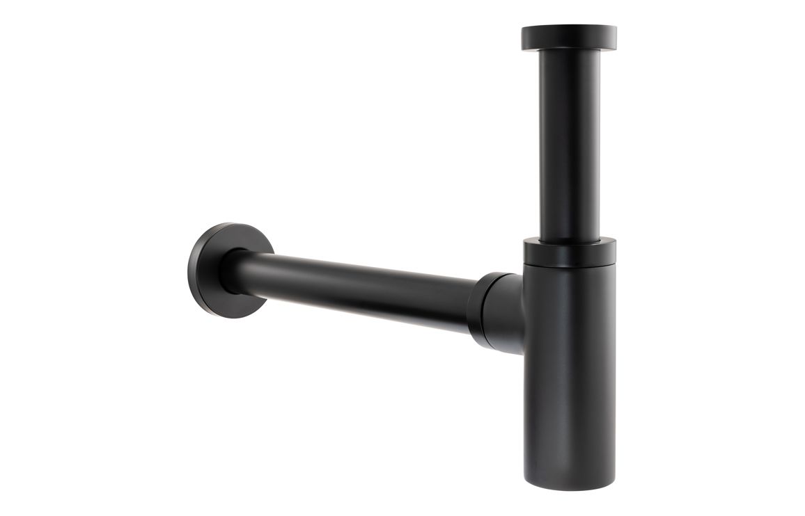 Abode Uno Basin Bottle Trap - Matt Black Abode Uno Basin Bottle Trap - Matt Black