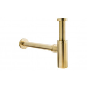 Abode Uno Basin Bottle Trap - Brushed Brass