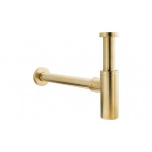 Abode Uno Basin Bottle Trap - Brushed Brass