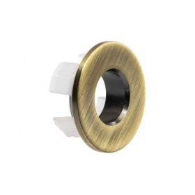 Abode Uno Basin Overflow Ring - Antique Brass