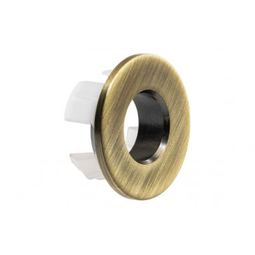 Abode Uno Basin Overflow Ring - Antique Brass
