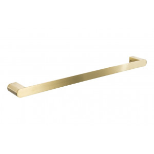 Abode Uno Single Towel Rail - Brushed Brass
