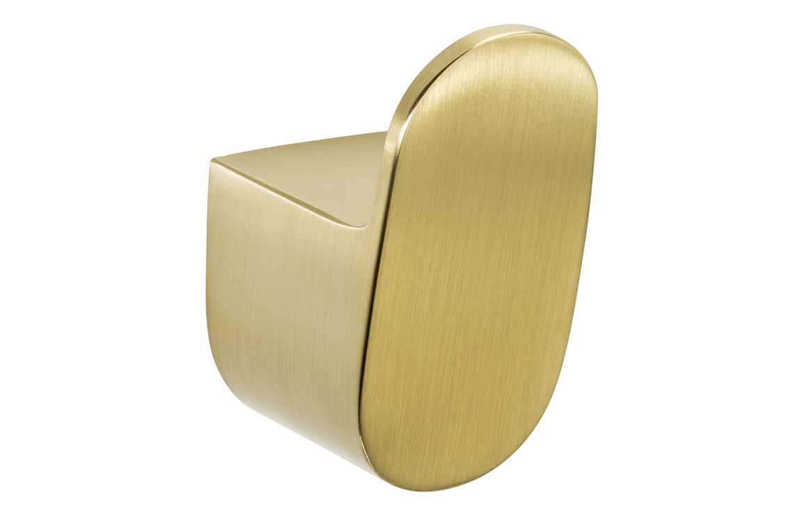Abode Uno Robe Hook - Brushed Brass
