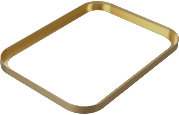 Abode Cava Tablet Basin Plinth - Brushed Brass