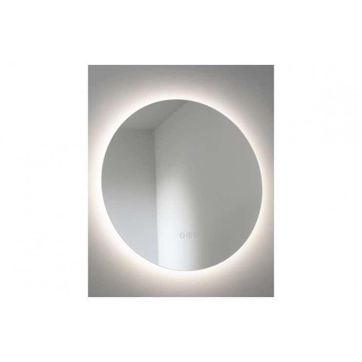 Abode Aruna 600mm Frameless Round LED Mirror