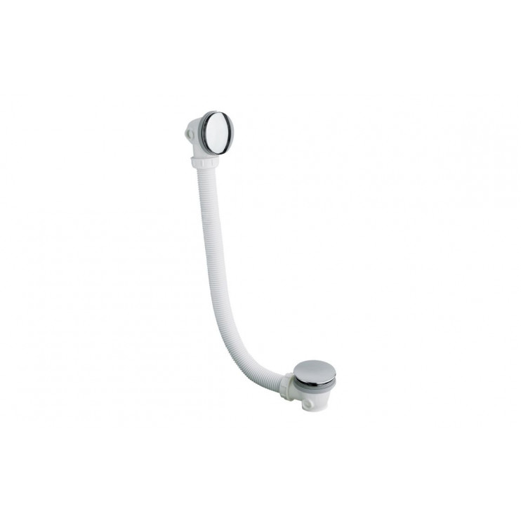 Abode Euphoria Bath Overflow & Clicker Waste - Chrome
