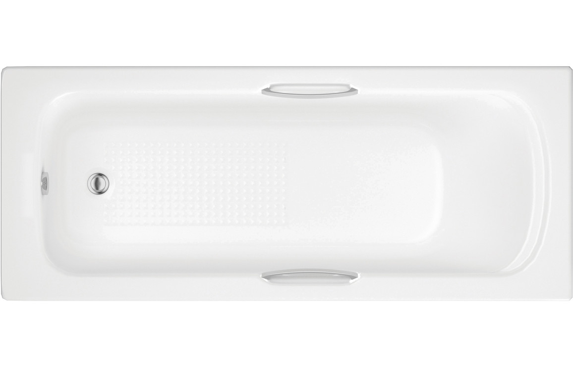 Baltimore Gripped 1600x700x550mm 0TH Bath w/Legs Baltimore Gripped 1600x700x550mm 0TH Bath w/Legs