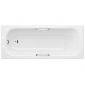 Steel Single End 1700x700x500mm 2TH Bath with Grips & Anti-slip Steel Single End 1700x700x500mm 2TH Bath with Grips & Anti-slip