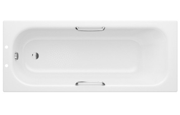 Steel Single End 1700x700x500mm 2TH Bath with Grips & Anti-slip Steel Single End 1700x700x500mm 2TH Bath with Grips & Anti-slip