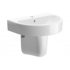 Cilantro 555x430mm 1TH Basin & Semi Pedestal