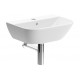 Cedarwood 450x320mm 1TH Cloakroom Basin & Chrome Bottle Trap