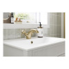 Tadlow Floor Standing Bath/Shower Mixer & Shower Kit - Brushed Brass