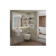 Cilantro Rimless Wall Hung WC & Soft Close Seat