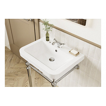 Celine 810mm 1TH Console Basin - Chrome